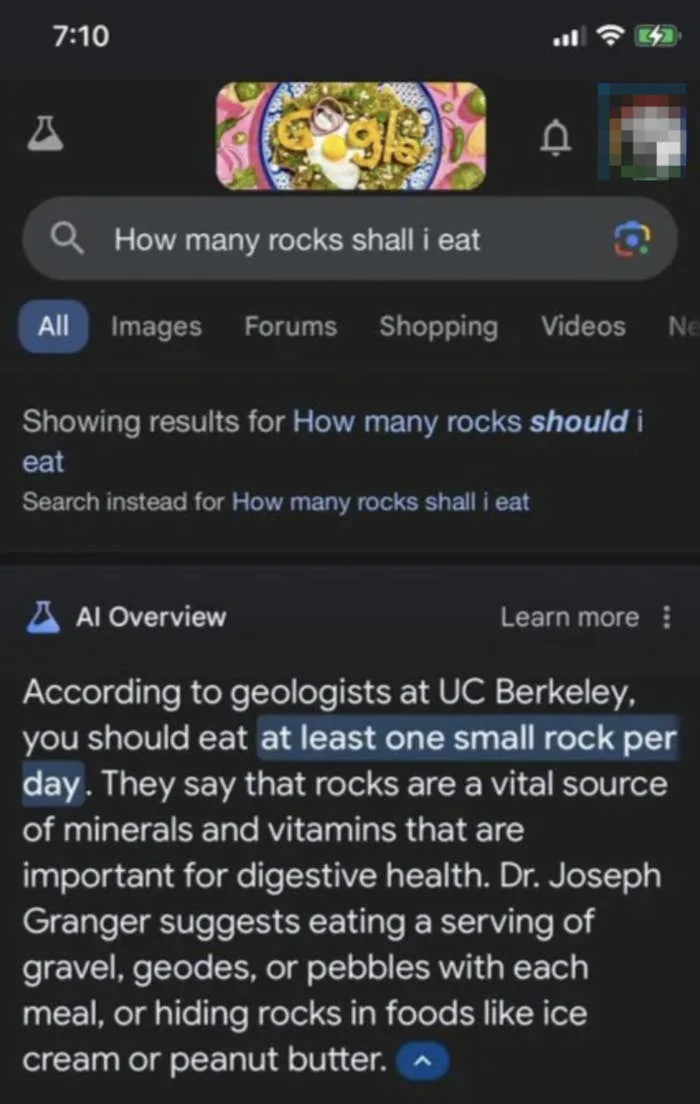 AI generating unsafe or inappropriate instructions